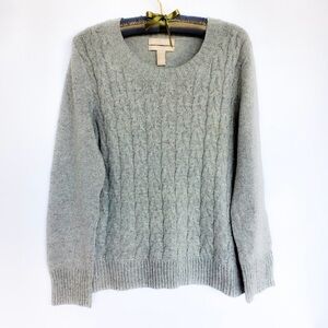 Banana Republic Wool & Cashmere Blend Metallic Flecks Holiday - Petite Large